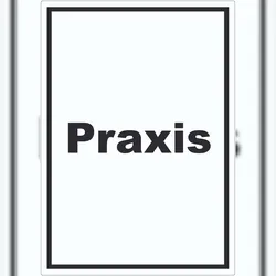HB-Druck Praxis Aufkleber mit Text Arzt Gesundheit hochkant A3 (297x420mm)