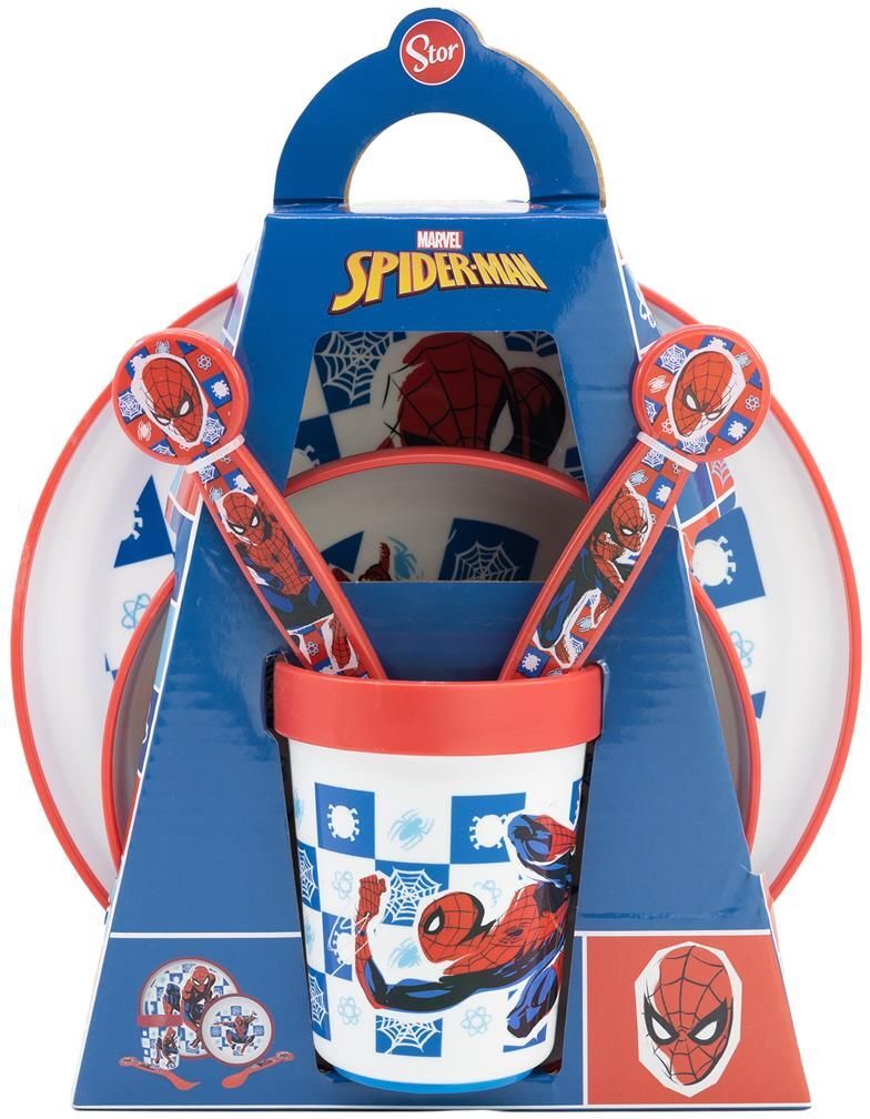 Stor: Marvel: Spider-Man Arachnid Grid - Non Slip 5 Pcs Bicolor Premium Set