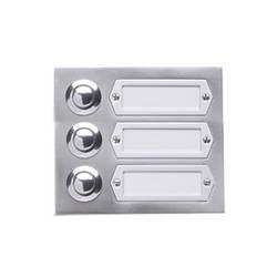 Grothe 55533 Klingeltaster mit Namensschild Aluminium (eloxiert)