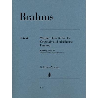 Johannes Brahms - Walzer op. 39 Nr. 15 - Originale und erleichterte Fassung -