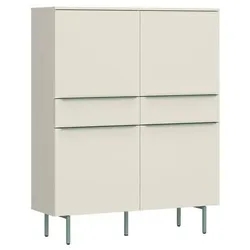 Tom Tailor Highboard Color Puzzle 28 Dekor Grau Taupe