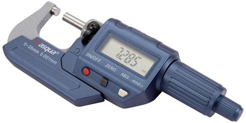 Dasqua 4230-2005 Digitales Außenmikrometer mit digitaler Anzeige 0 - 25mm Ablesung: 0.001mm