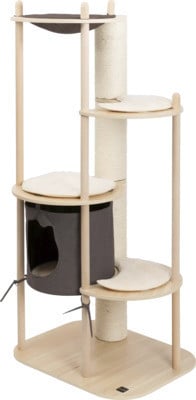 Kratzboom Vesper Vesper Boomhuis Groot - Speelboom met 5 niveaus en extra dikke krabpaal - B/D/H: 136 x 72 x 57 cm