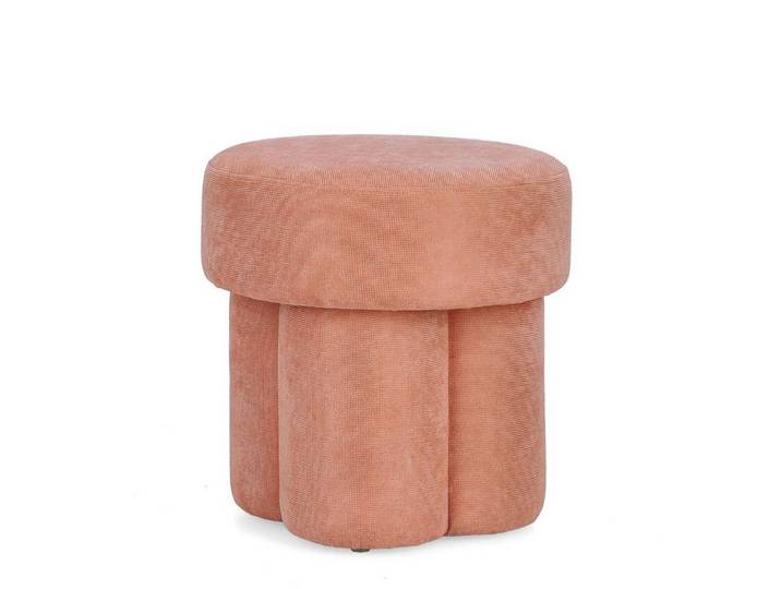 Feeling4Home Sitzhocker Glenda aus Stoff, Pfirsich