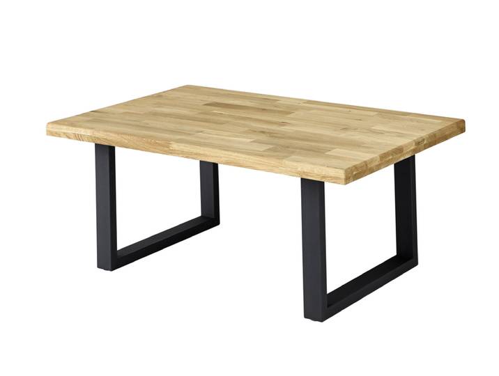 Couchtisch CHRISTIAN Eiche massiv/schwarz