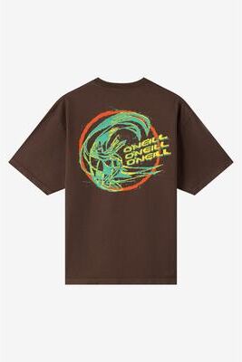 O'Neill s Circle Freak Boxy T-Shirt in Earth, Size Large