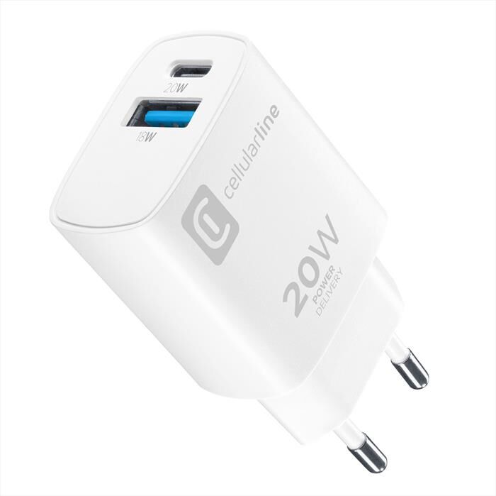 Cellular Line Caricabatterie Per Dispositivi Mobili Smartphone-bianco