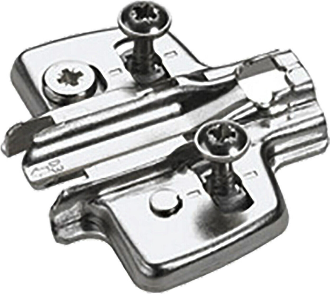 Hettich Möbel-Kreuzmontageplatte 9075071 vernickelt)