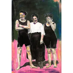 Leinwanddruck Apocalyptic Beachwear | Hélène Lindqvist | 3 Größen wählbar | Büro Wandgestaltung