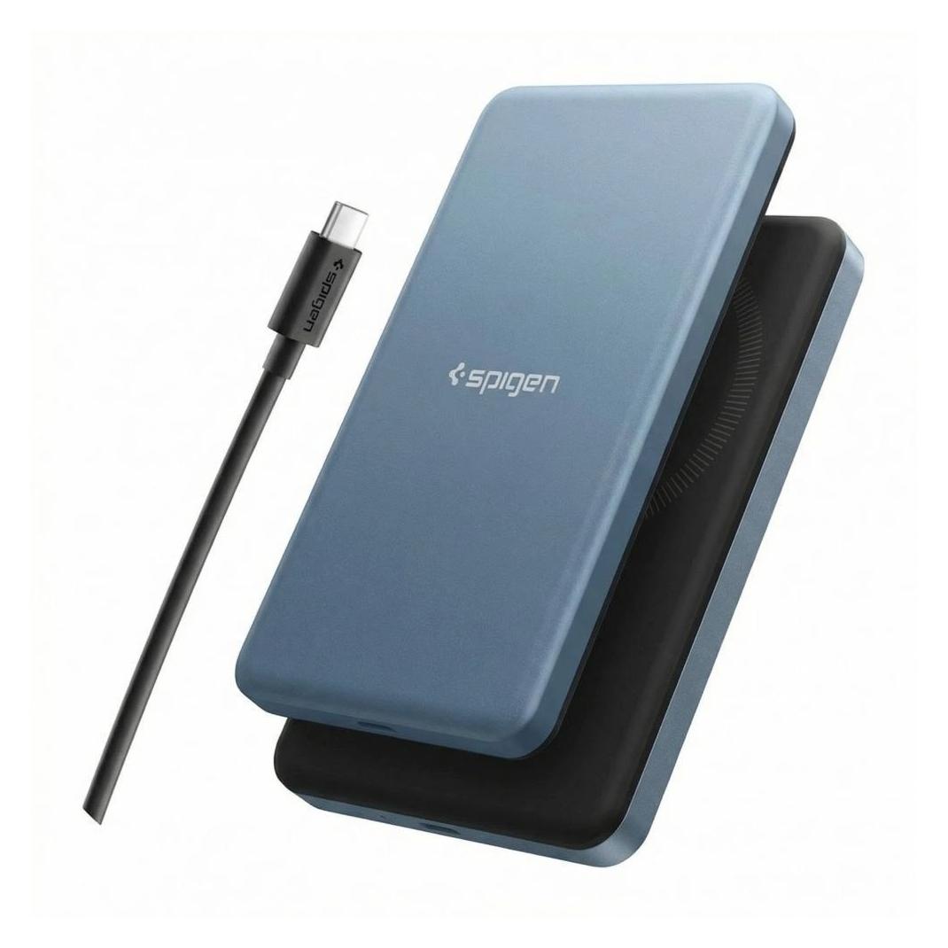 Spigen Powerbank EA2205MQ ESSENTIAL MAGSAFE POWER BANK 5000MAH 22.5W QI2 TEAL BLUE (5000 mAh, 22.50 W, 19.25 Wh) (8800283313260-ABA10194)