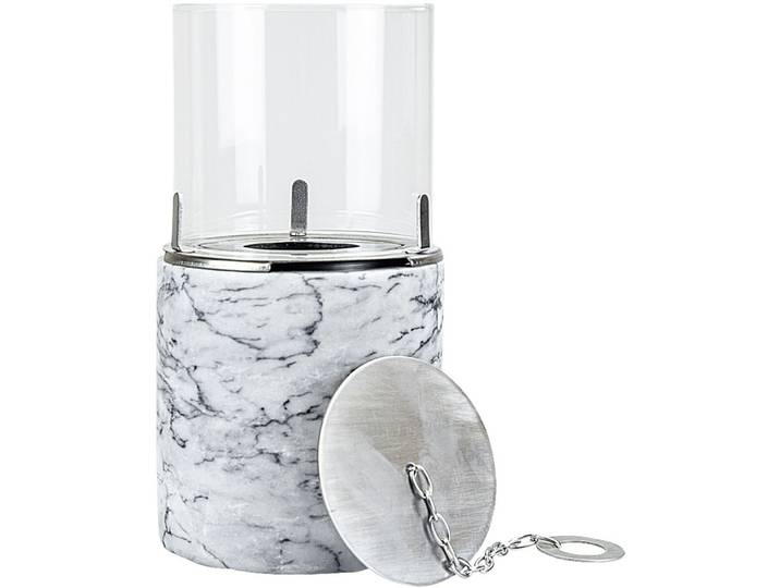 Dekoration Urban weiss Marmor / Metall / Glas H 16 cm