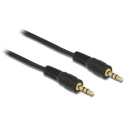 Delock 84001 Klinke Audio Anschlusskabel [1x Klinkenstecker 3.5 mm - 1x Klinkenbuchse 3.5 mm] 2.5 m Schwarz