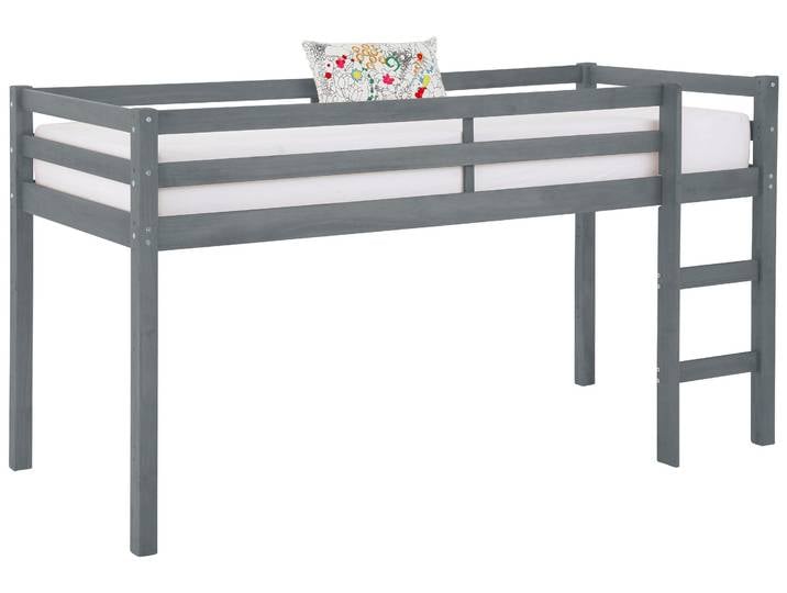 Hochbett OTTO HOME Alpi , grau, B:103cm H:111cm L:208cm, Hochbetten, Hochbett, aus schönem massivem Kiefernholz, Außenmaßenbreite 103 cm