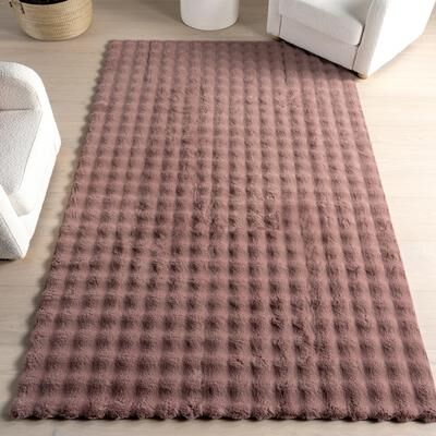 Nuloom Jeni Solid Plush Machine Washable Area Rug