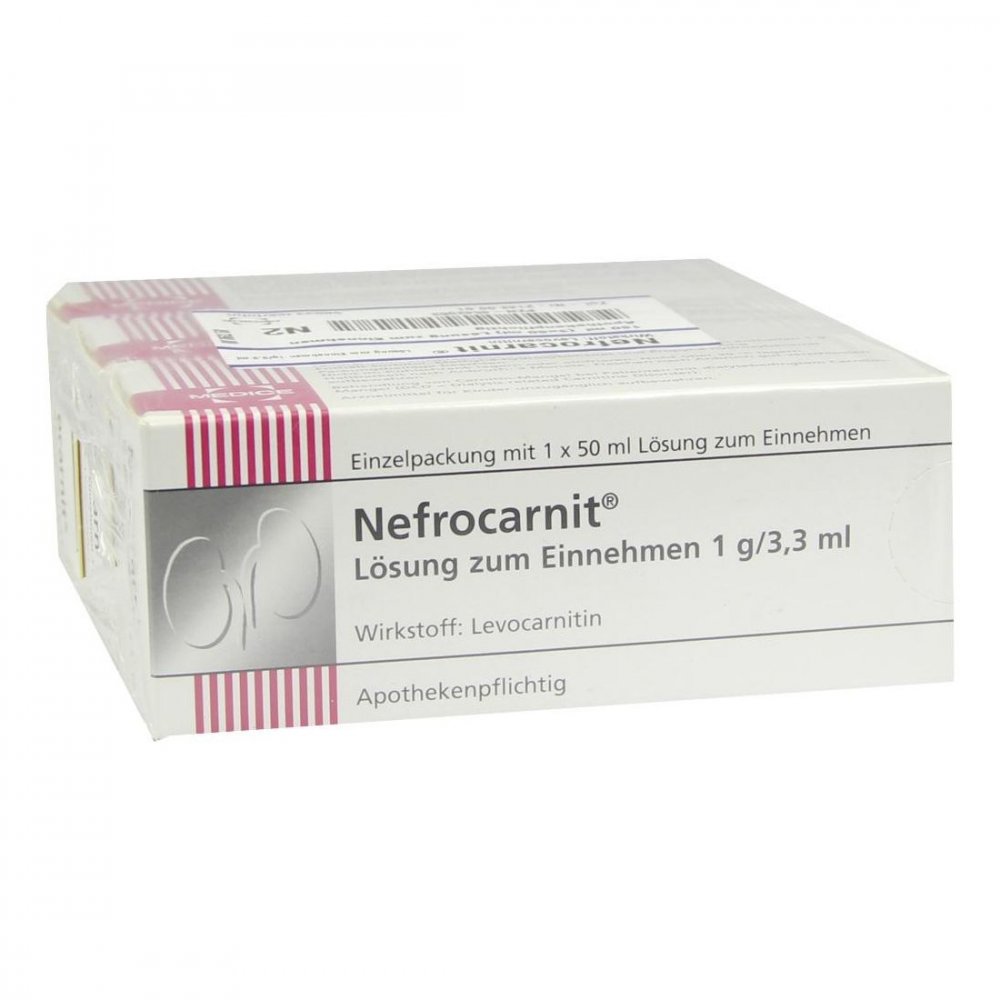 MEDICE Arzneimittel Pütter GmbH&Co.KG Nefrocarnit Lösung zum Einnehmen 1g/3,3ml 04542063