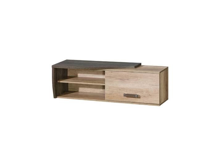 Masseno TV-Schrank PALMERO 120 cm Fernsehschrank mit 1 Türen TV-Lowboard für Wohnzimmer Modern 120x31x37,5cm Braun / Eichefarben
