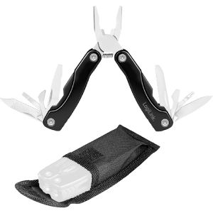 LogiLink Multitool WZ0085, 11 Funktionen, schwarz / silber, mit Nylonetui