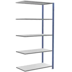 SCHULTE Lagertechnik Erweiterung Fachbodenregal 130x200 cm »MULTIplus150« 50 cm Tiefe 5 Böden blau blau, 130.6x200x53.6 cm