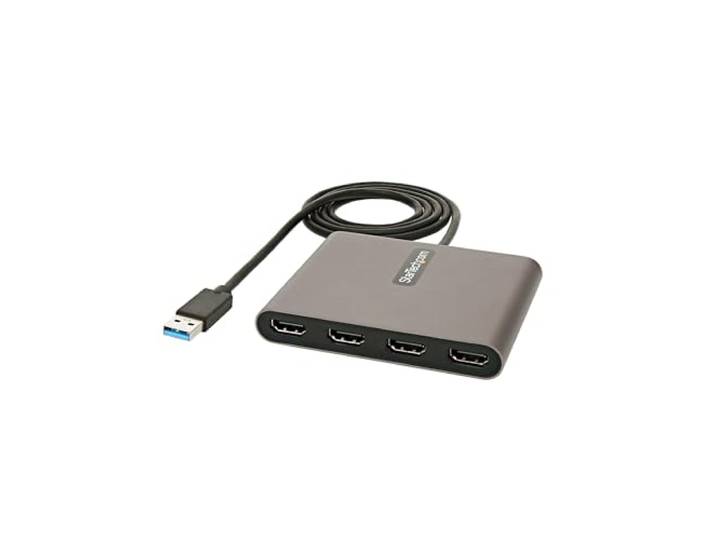 StarTech USB-A 3.0 naar Quad HDMI Adapter, 1080p60, Windows (USB32HD4)