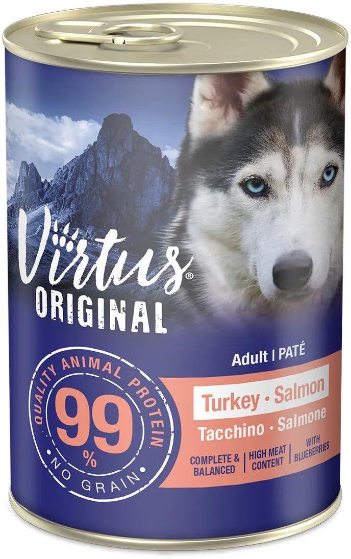 Kit Risparmio 12x400G Virtus Original Dog TACCHINO E SALMONE