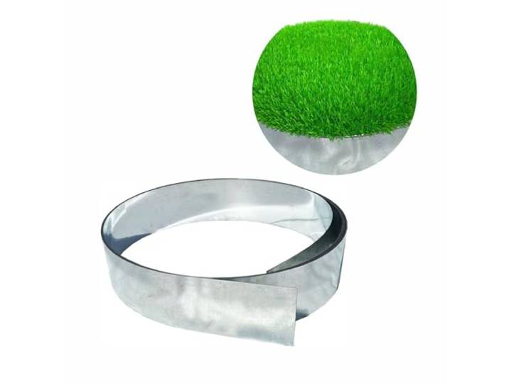Borderrand afzetlint metaal alu/zink 20 cm x 10 meter Gazonrand Kantopsluiting