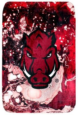 College Covers Arkansas Razorbacks Sublimated Soft Throw Blanket