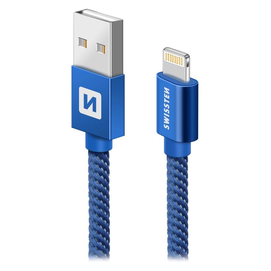 Swissten Datenkabel Textil USB / Lightning 1.2 M (1.20 m, USB 2.0) (71523208)