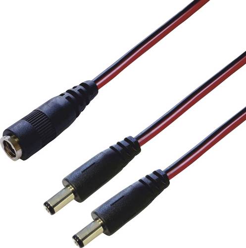 BKL Electronic 075921 DC-Verteiler Niedervolt-Stecker - DC-Kupplung 5.5mm 2.5mm 0.30m 1 St. Single