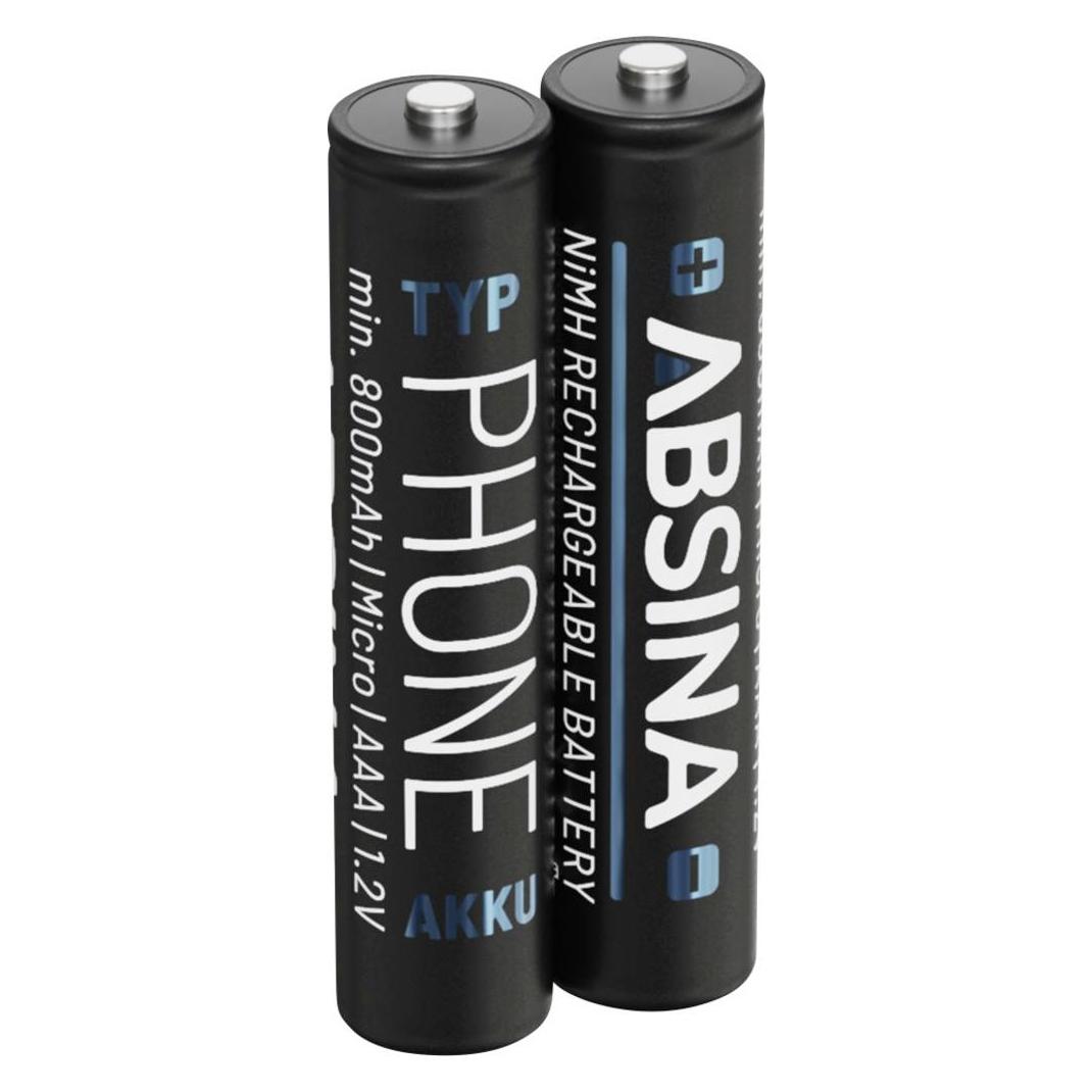 Absina Micro (AAA)-Akku NiMH 1.2 V 2 St. (1 Stk., AAA) (401001-2)