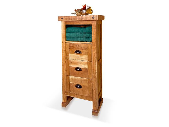 WINCHESTER Bad Standregal II, Material Massivholz, Mango rustikal
