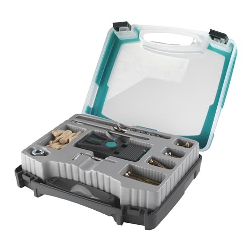 Wolfcraft Undercover Jig Set PZ, 55-delig, zwart boorhulpstuk voor pocketgaten