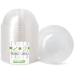 greenbox - PLA-Domdeckel Ø 95 mm, geschlossen, 100 St.
