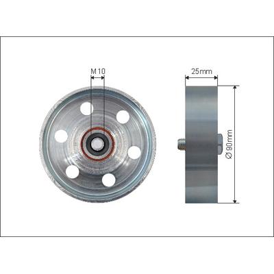 CAFFARO Umlenk-/Führungsrolle, Keilrippenriemen 500047 für TOYOTA
