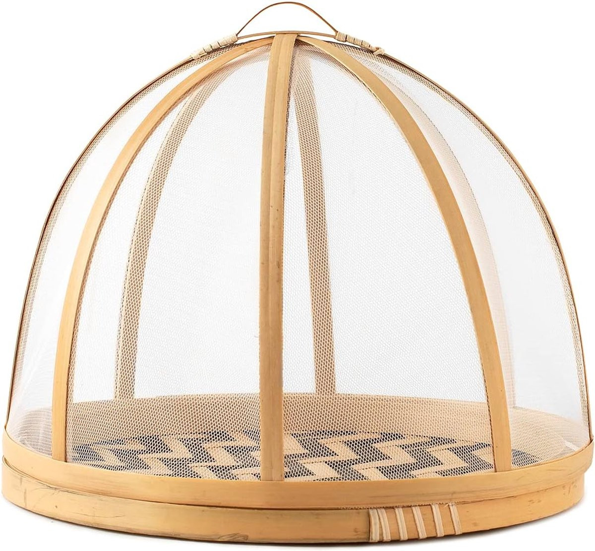 Bamboe Afdekking Dienblad Beige - 24 x 18 cm