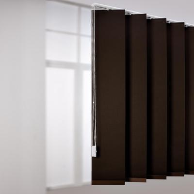 Lamellenvorhang LIEDECO "XXL-Lamellen" Gr. 1, braun, B:25cm H:245cm, Jalousien, 3 Stück