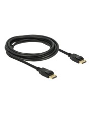 Delock Videokabel DisplayPort M bis M 3 m 1.2 verriegelt Schwarz (83807)