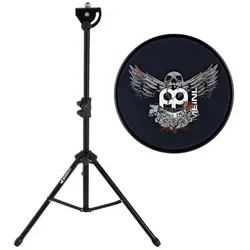 Meinl MPP-6-JB Practice Pad 6 Jawbreaker mit Pad-Stativ, Schlagzeug Zubehör, Schwarz