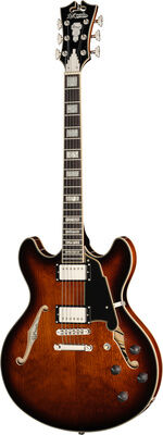 DAngelico Premier DC Brown Burst Brown Burst