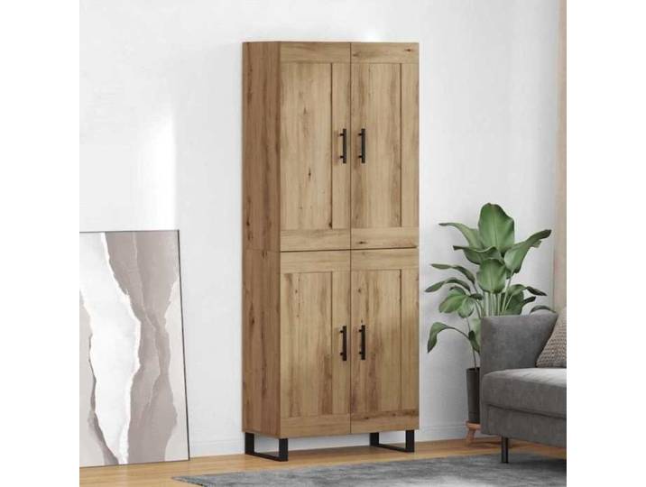 Haut Armoire - 1 PC - meuble haut moderne - Chêne artisanal 69 5x34x180 cm A10056