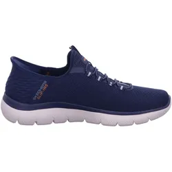 Skechers, Herren, Wanderschuhe, Herren Slipper Sportlich Gummisohle blau (39), Blau