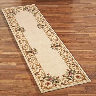 Momeni/Handmade "Harmony Border Rug Runner 2'3"" x 8', 2'3"" x 8', Ivory"