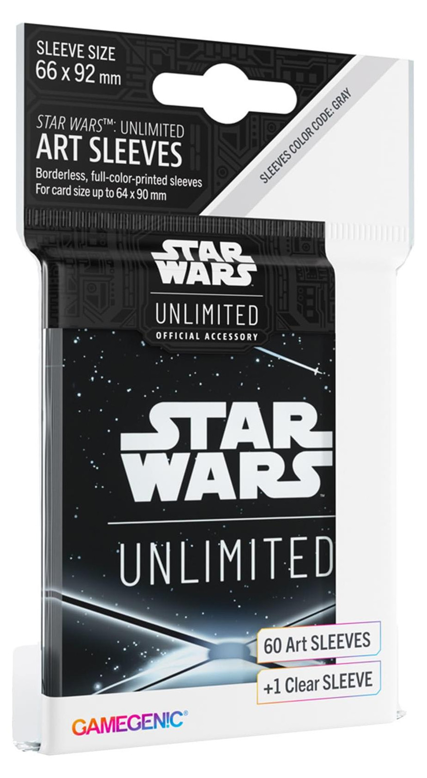 Gamegenic Star Wars: Unlimited kaartbeschermhoezen, zwart