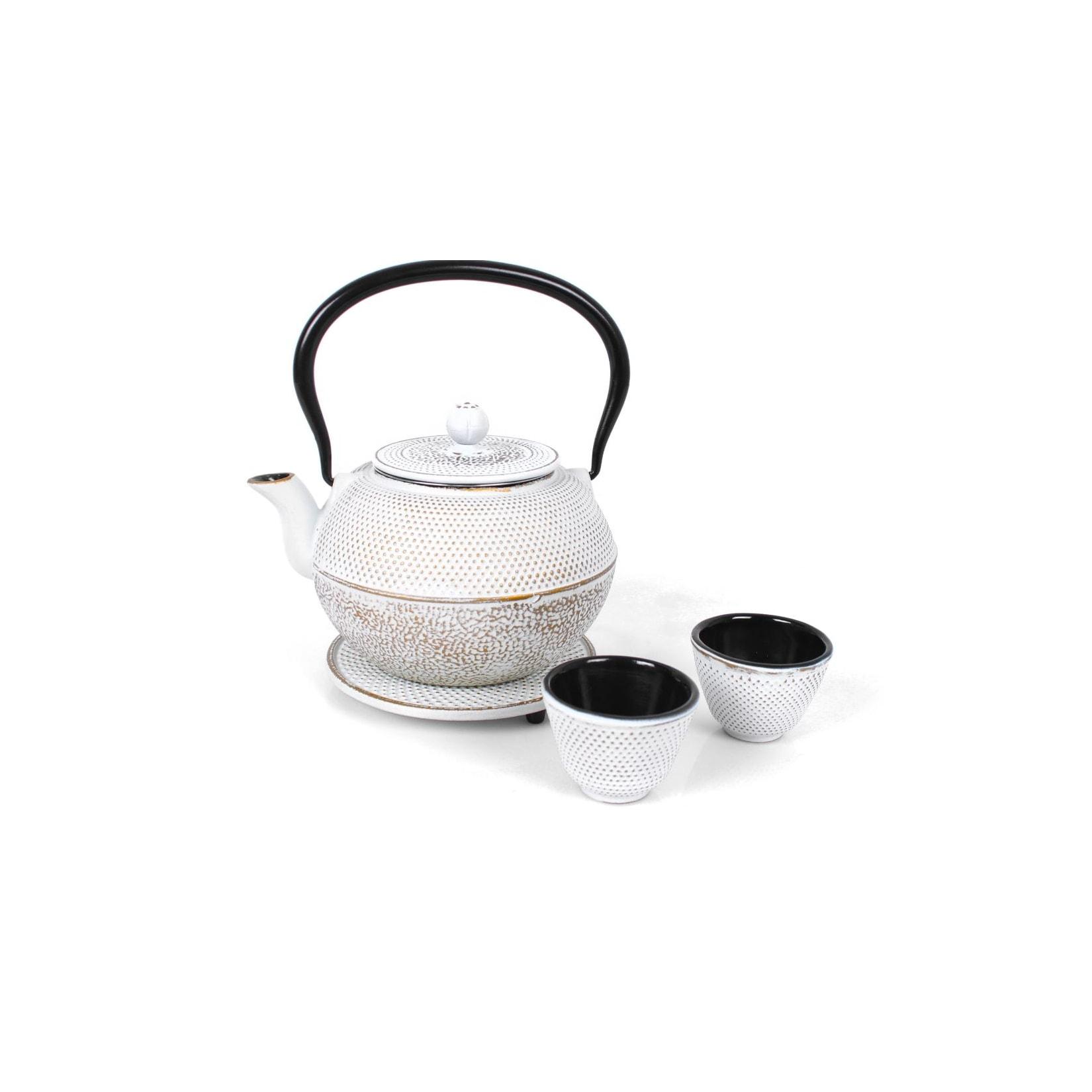 Teeservice aus Gusseisen creme 1,1L