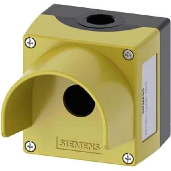 Siemens 3SU1851-0AA00-0AC2 Behuizing met beschermende rand voor vloerbevestiging, B/D/H: 89,4 x 85 x 112,5 mm