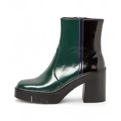 Art für Damen. 1197413XY003_0MU Stiefelette 1974 Berna grün (39), Leder, 8 bis 10 cm, Reißverschluss, Lässig, Klassisch