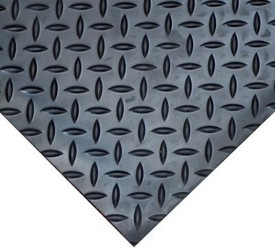 Rubber-Cal Diamond-Plate Thermoplastic Flooring