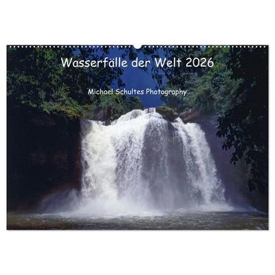 Wasserfälle der Welt 2026 (Wandkalender 2026 DIN A2 quer), CALVENDO Monatskalender
