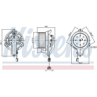 NISSENS Innenraumgebläse 87648 für Ford