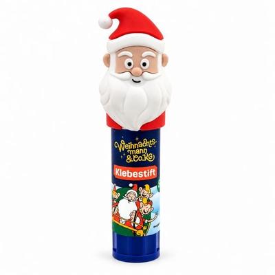 Weihnachtsmann & Co. KG Klebestift mit Weihnachtsmann-Aufsetzer fürs Basteln zu Advent & Weihnachten