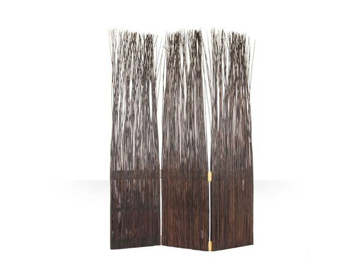 Paravent 3 pans saule marron